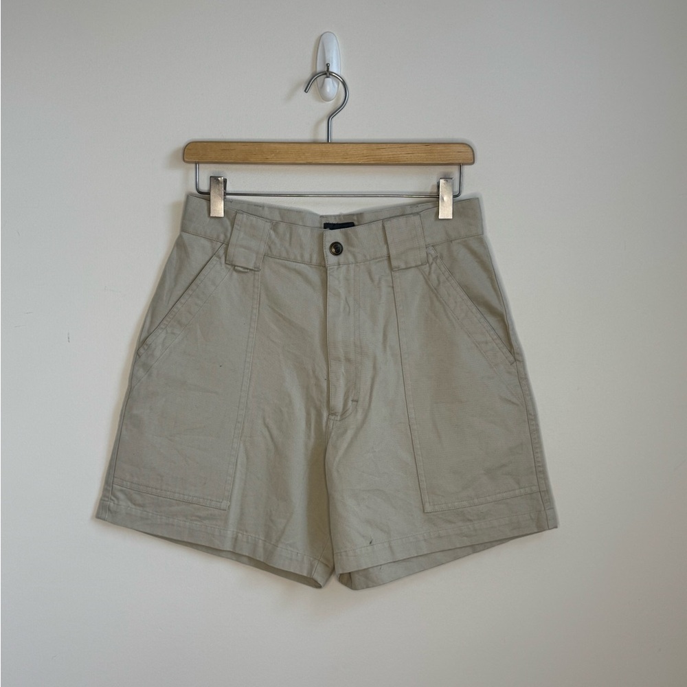 Teva Light Khaki High-Waist Utility Shorts